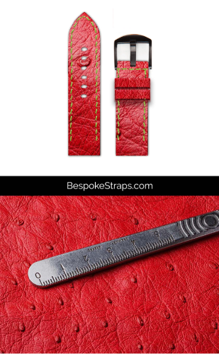 Ostrich Leather Watch Strap