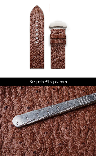 Ostrich Leather Watch Strap