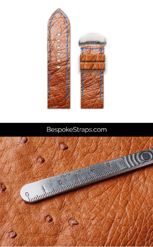 Ostrich Leather Watch Strap