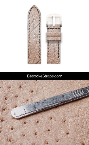 Ostrich Leather Watch Strap